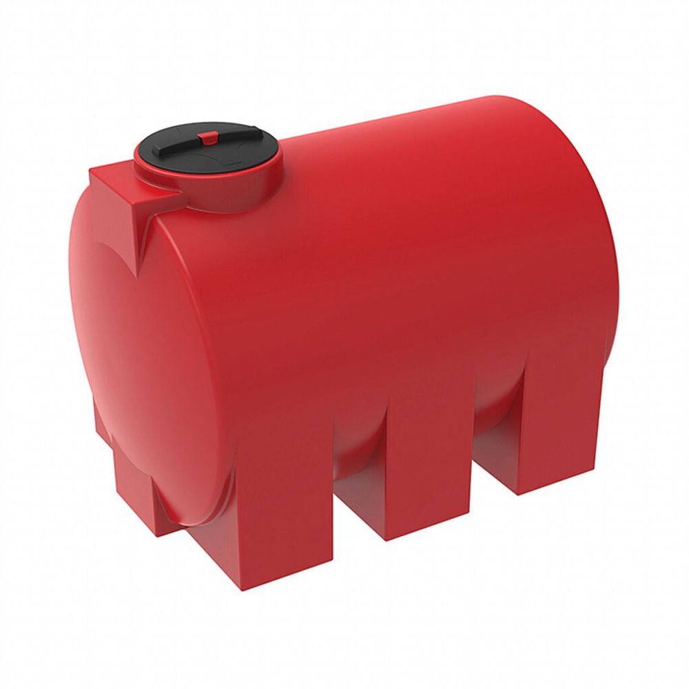 Емкость КАС 2000 ЭВГ красный ЭкоПром ЭВГ 1.5 2000 л. горизонтальная цилиндрическая (1765x1200x1335см;78кг;Красный) - арт.557328