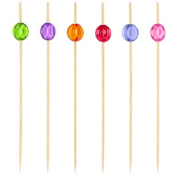 Пика дер."Кристалл разноцветный с гранями"12см 1/100 шт