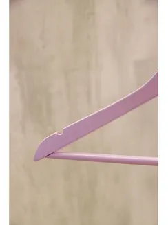 Вешалка деревянная для одежды SAVANNA «Тэри», 44,5×23×1,2 см, цвет сиреневый