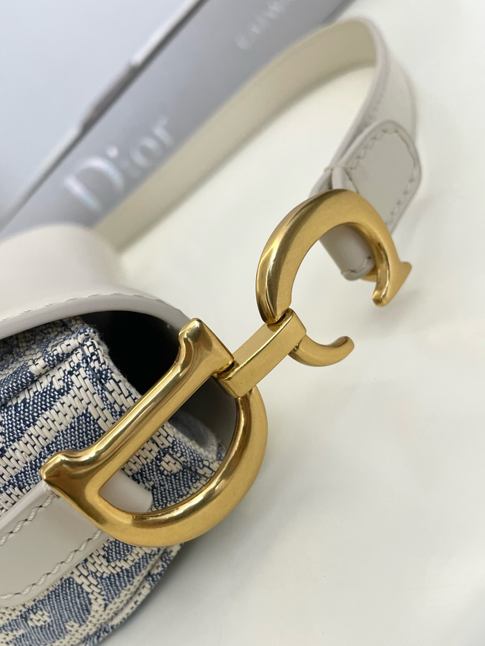 Christian Dior Mini Soft Saddle Bag With Strap