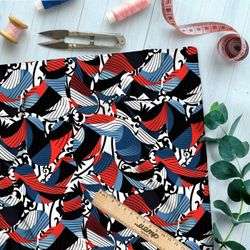 Ткань премиум мембрана фантазийный калейдоскоп