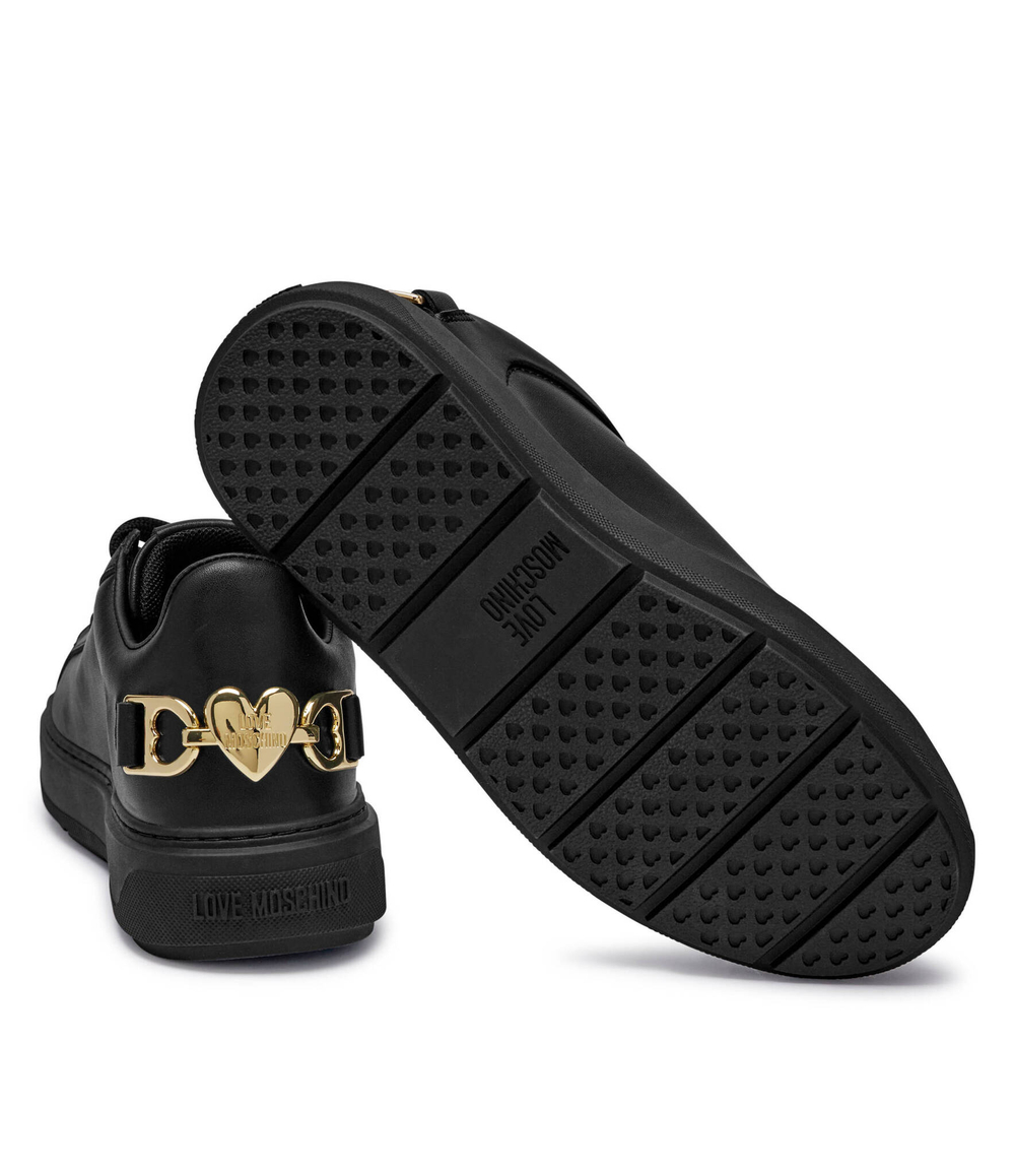 Кожаные кроссовки Love Moschino - черный(JA15394G0LIA0)
