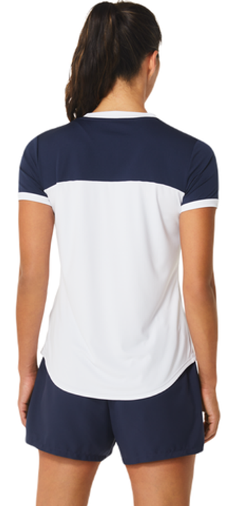 Женская теннисная футболка Asics Court Short Sleeve Top - белый