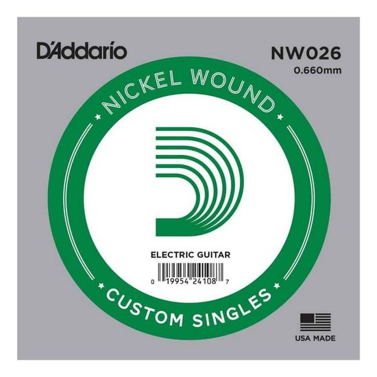 Струна одиночная для электрогитары D'ADDARIO NW026