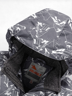 Горнолыжный костюм Valianly детский для мальчика серого цвета 9205Sr