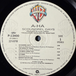 Виниловая пластинка a-ha ‎– Scoundrel Days LP