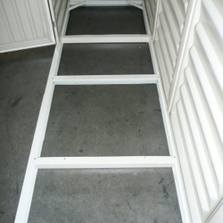 Сарай-хозблок пластиковый для дачи SidePro (84,6*318,7*233,2 см)