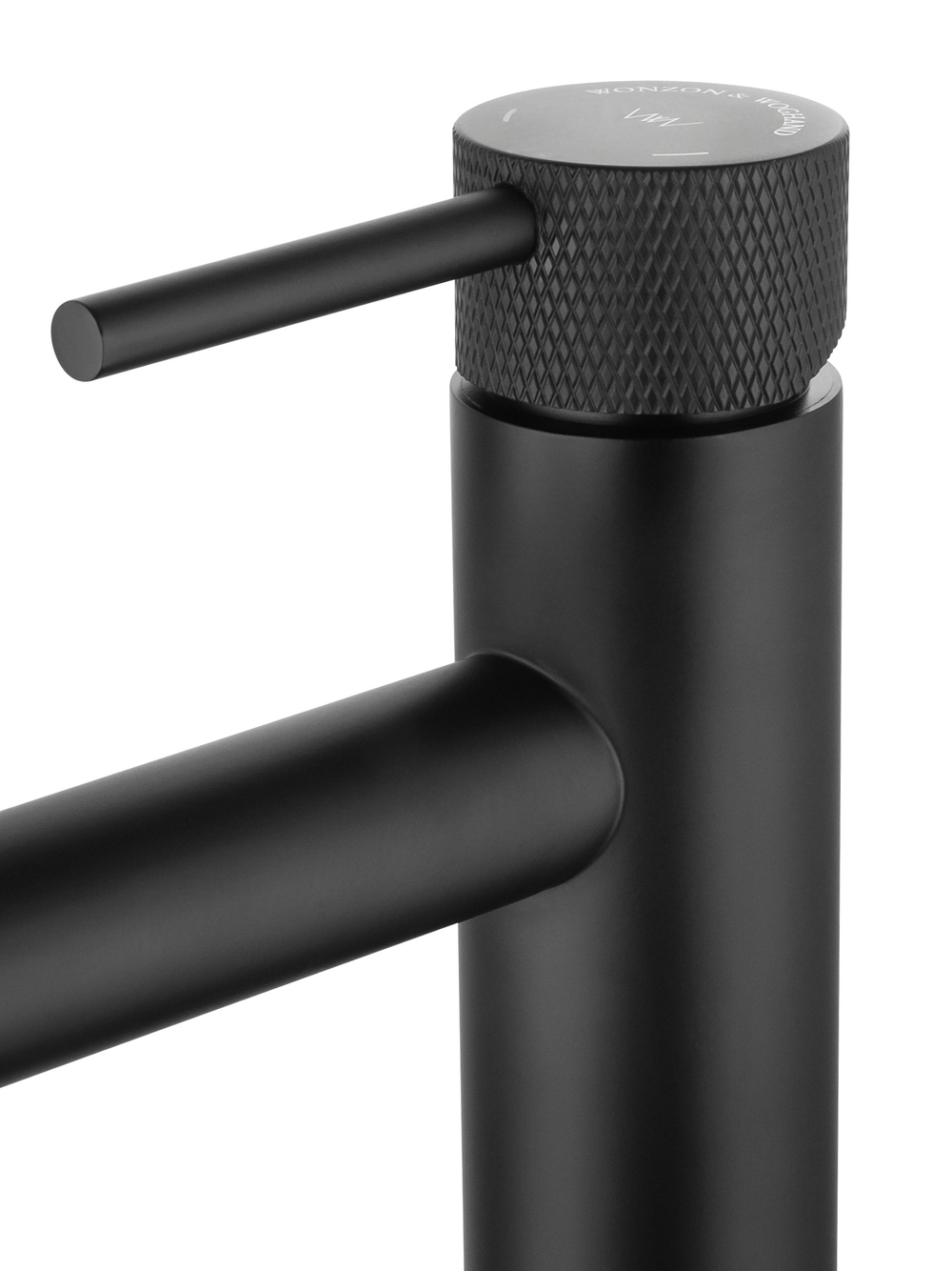 Смеситель для раковины высокий WONZON & WOGHAND, Черный матовый (WW-H1062-MB)