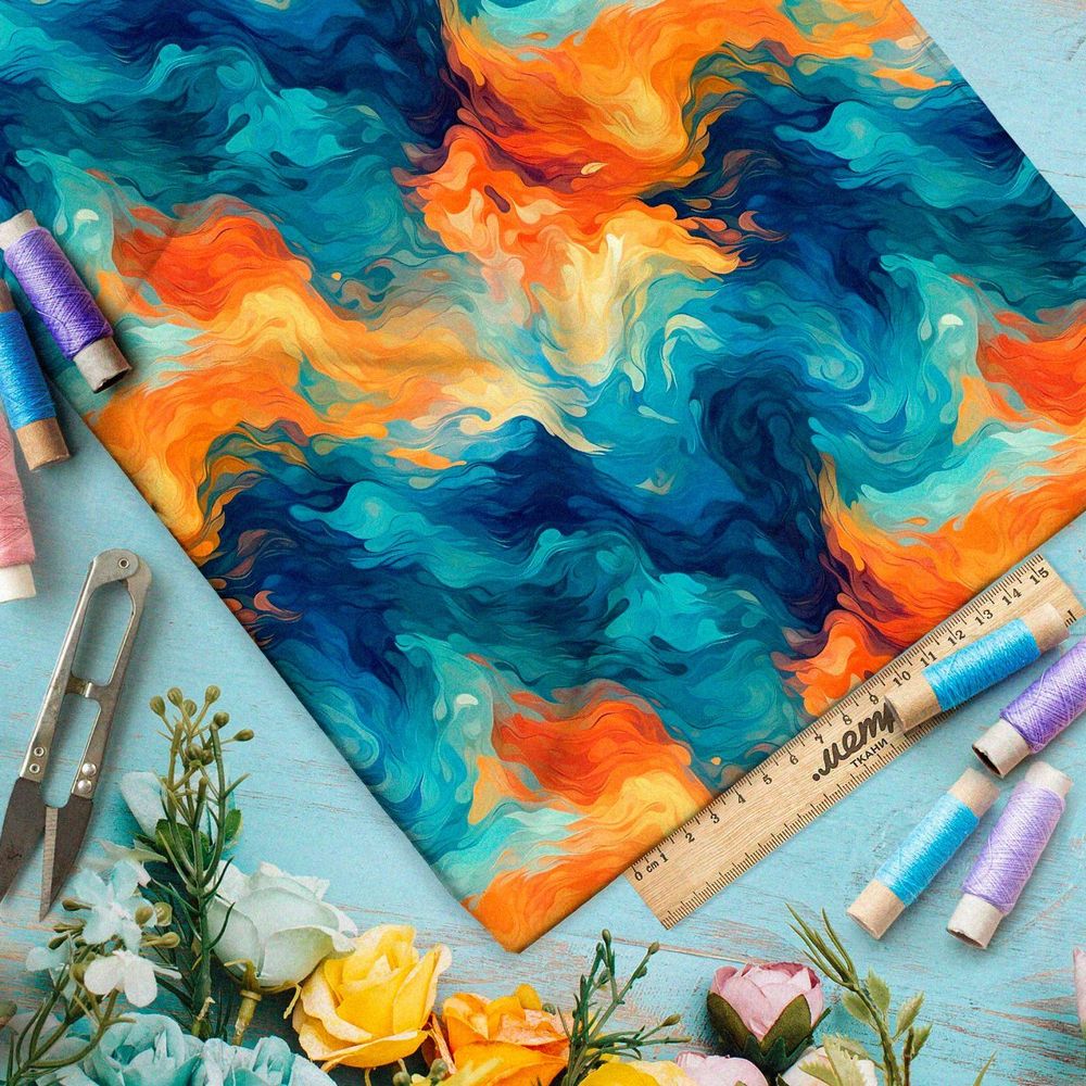 Ткань премиум шифон вибрирующий шарм