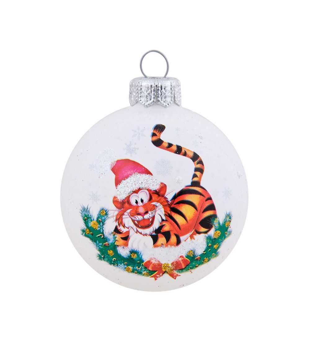 Элита НФШ-1635/2 Ел.украшение Шар «Тигренок» 65 мм