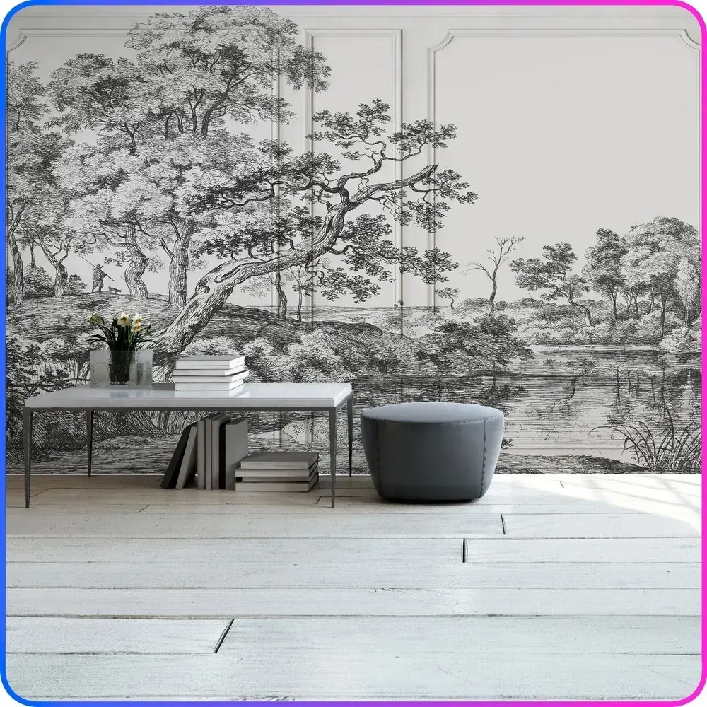 Фотообои на стену Деревья 400х270 см Luxury Walls AM38704