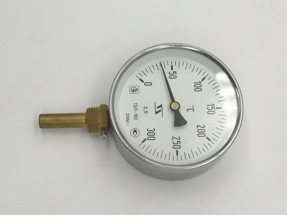 Термометр Биметаллический ТБП-100 (0+300), 50мм, 2.5, радиальный