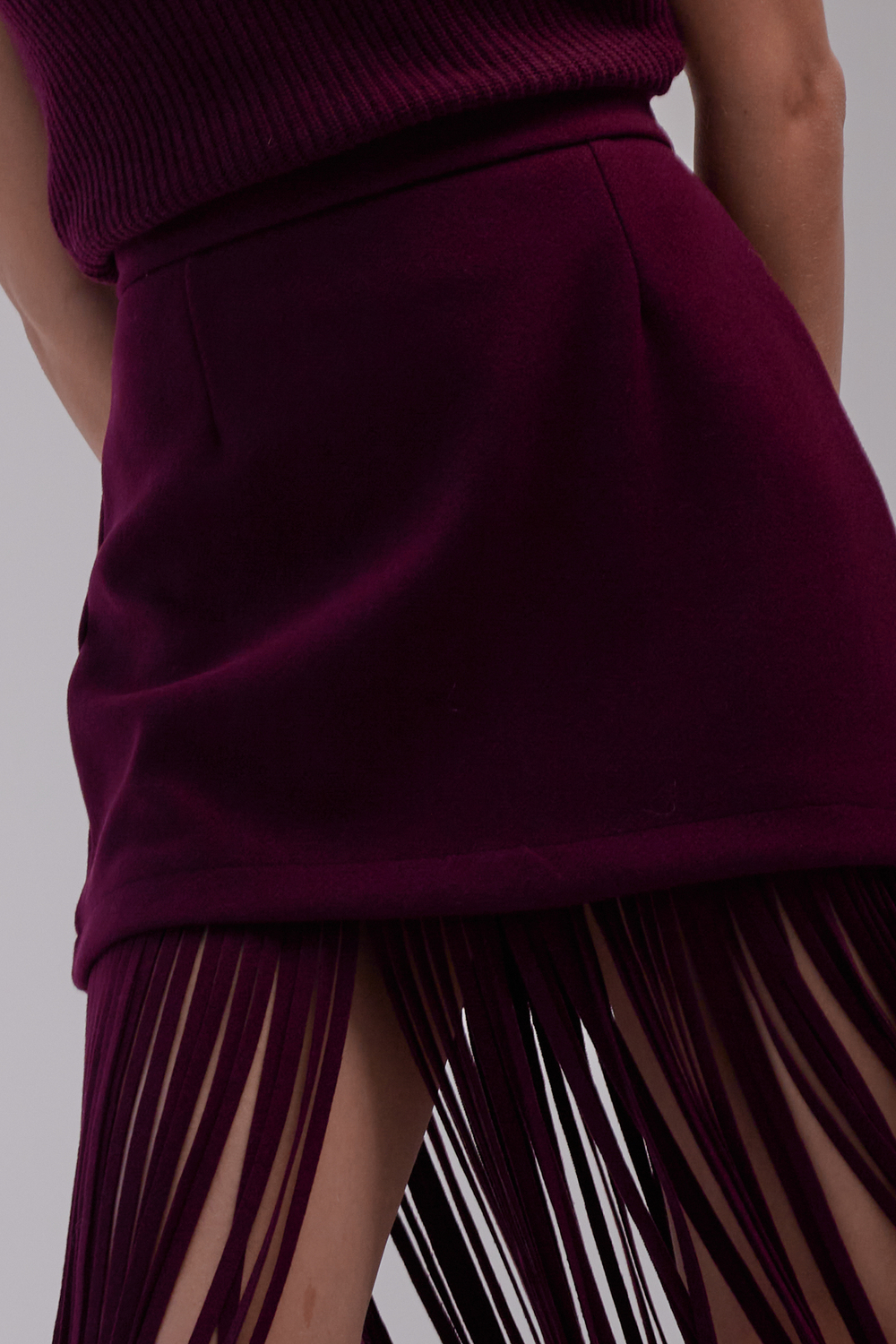 Юбка с бахромой