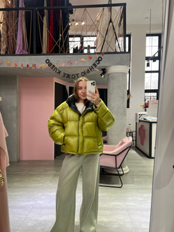 Пуховик Лак зеленое яблоко