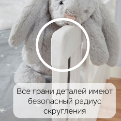Кровать детская, 90х200, Мессина, односпальная, кровать-домик, с бортиками, из массива дерева, с основанием, Dipriz