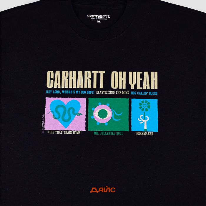 Футболка мужская Carhartt WIP Oh Yeah артикул:I033158_black - купить в магазине Дайс