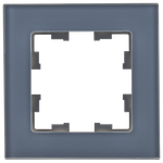 BRITE Рамка 1-местная РУ-1-2-Бр стекло маренго матовый IEK