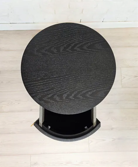 Столик-тумбочка 4406 с полкой и ящиком, Ø50х50 см