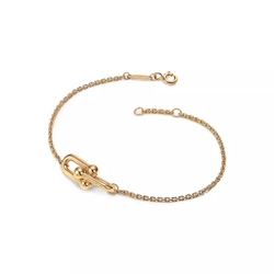 Браслет из жёлтого золота 18k,Tiffany ⚜️Hard Wear Double link