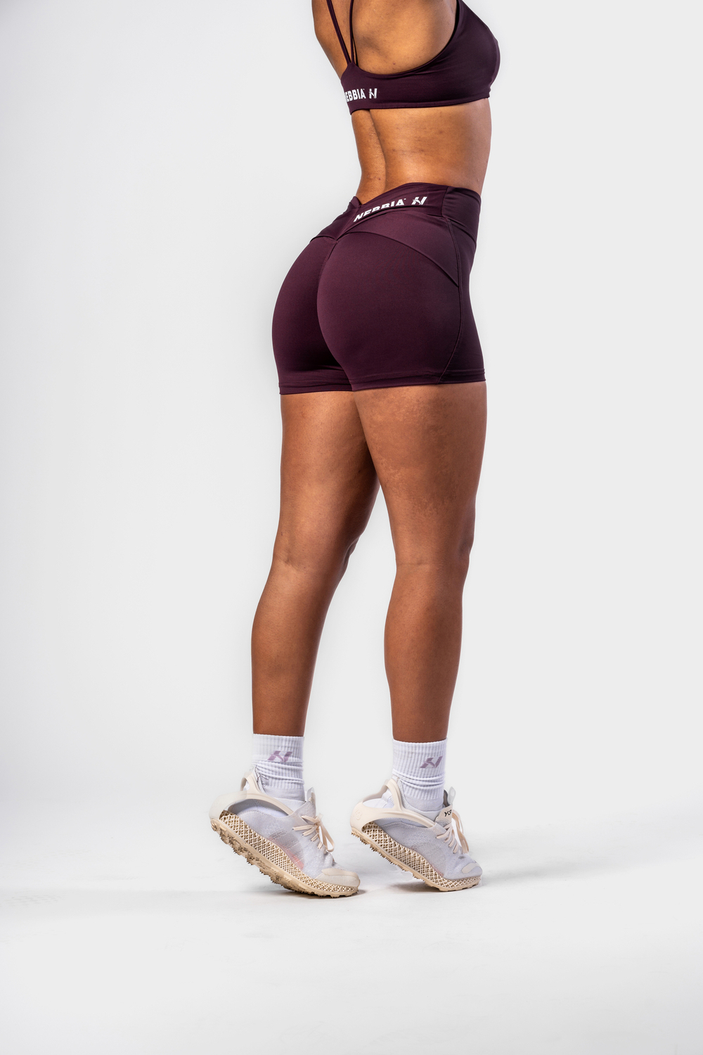 Шорты V-shaping Belt Shorts STRONG BEAUTY 428 Бордовые