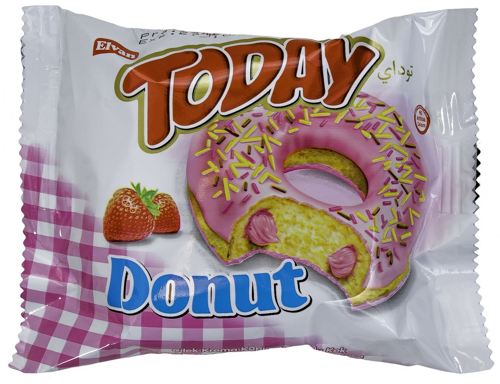 Donut Кексы со вкусом клубники 40/50 гр (24)