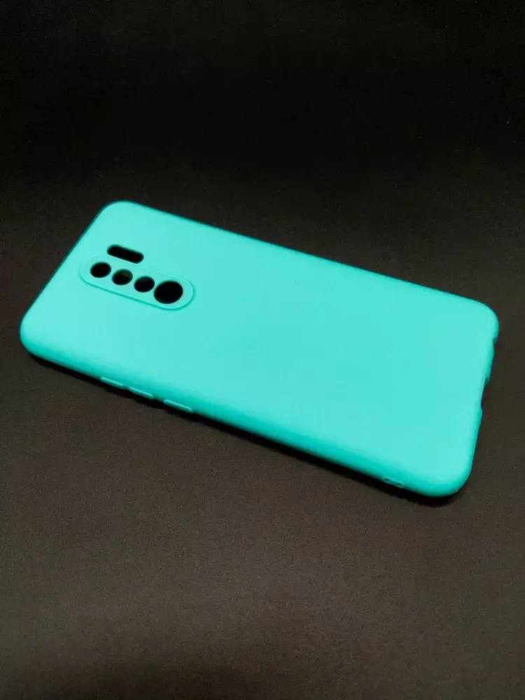 Накладка Xiaomi Redmi 9 силикон матовый бирюзовый Zibelino
