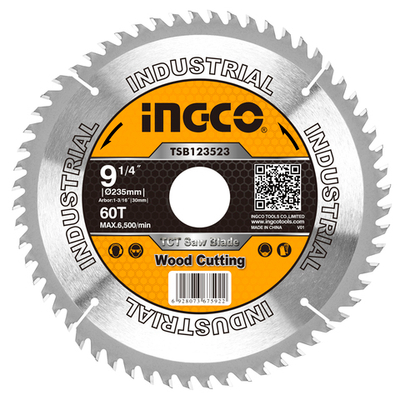 Диск пильный по дереву TCT 235х30 мм 60Т INGCO TSB123523 INDUSTRIAL