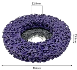 Круг / диск зачистной, коралловый, шлифовальный для УШМ. Диаметр 125 мм. Фиолетовый