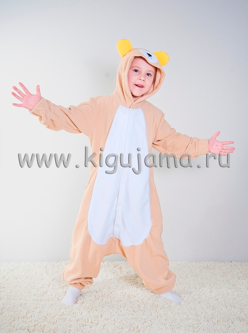 кигуруми мишка бежевый