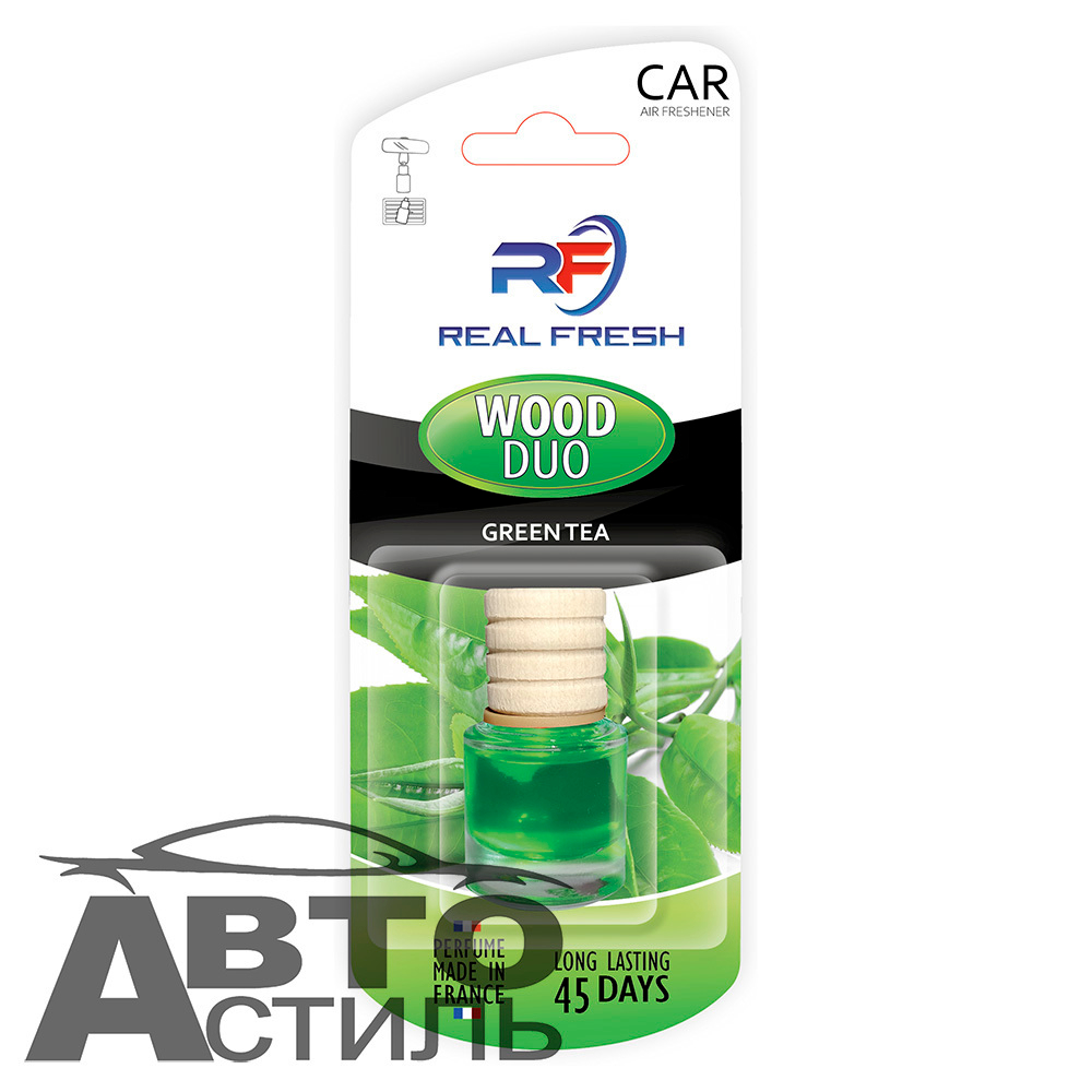 Ароматизатор бочонок REAL Fresh Wood DUO 5ml - Зеленый Чай\Green Tea