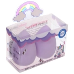 Спонжи для макияжа 2шт «PALVI», цвет лавандовый, 6*8,9см