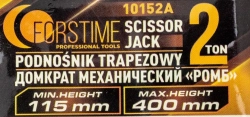 Домкрат механический ''ромб''2т FORSTIME FT-10152A