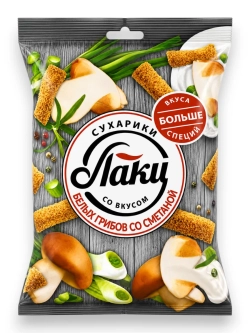 Сухарики Ассорти 5 Вкусов "Лаки" 75 г * 2 шт