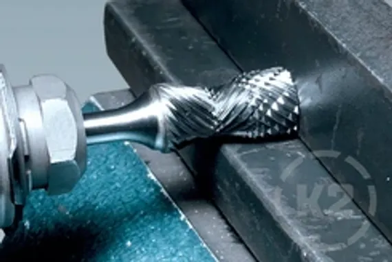 Комбинированная борфреза Karnasch конус + угол