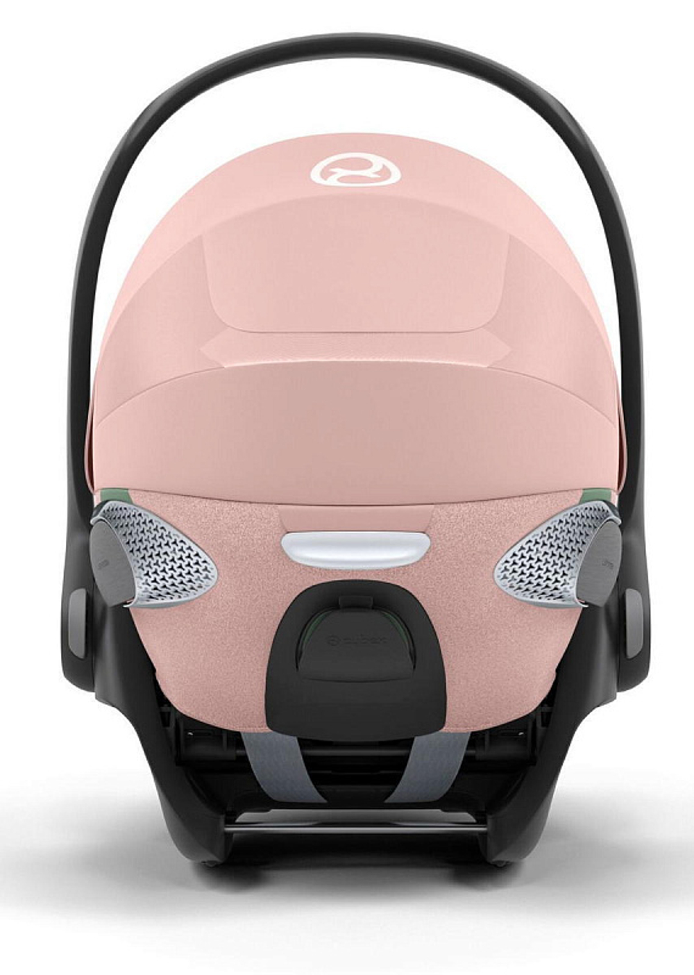 Коляска 3 в 1 Cybex Priam IV Rosegold complete и автокресло Cloud T i-Size Peach Pink Plus Leaf Green