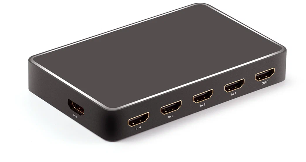 Greenconnect Переключатель HDMI V2.0 +USB Charge 5 к 1 серия Greenline