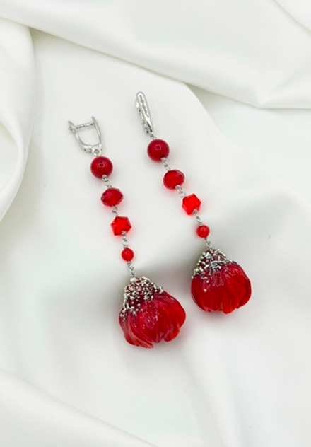 Серьги бутоны СТРАСТЬ