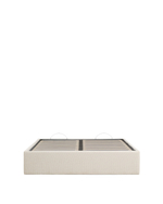 Основание кровати Nelzi из шенилла цвета экрю для матраса 150 x 200 см