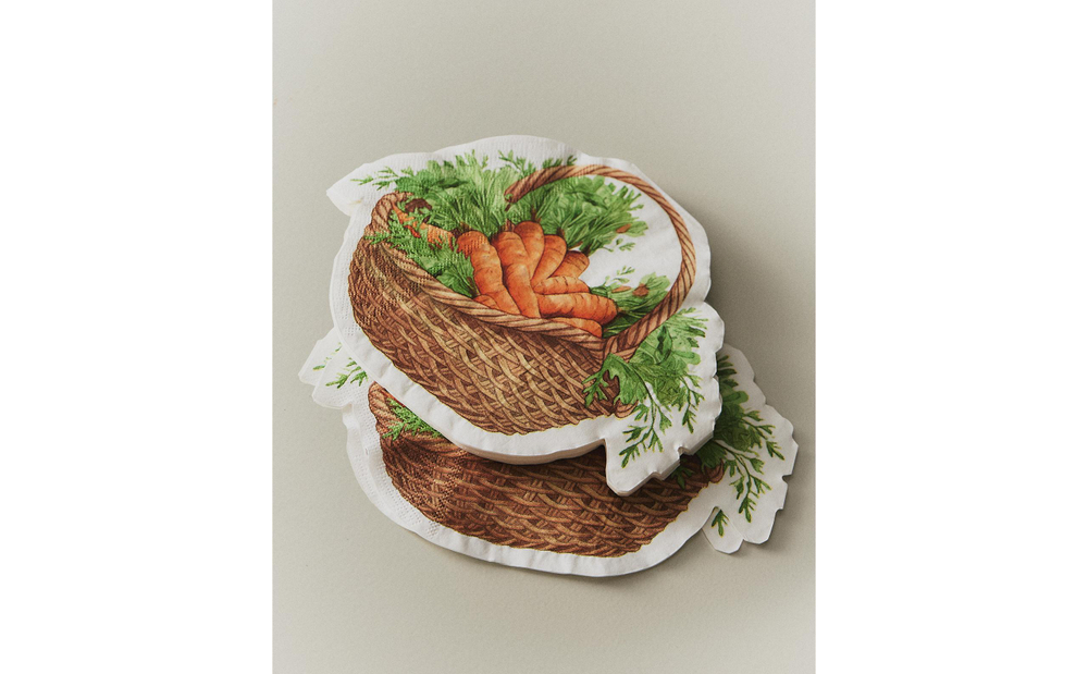 Бумажные салфетки Zara Home, бежевый, 20 шт., 6281/022
