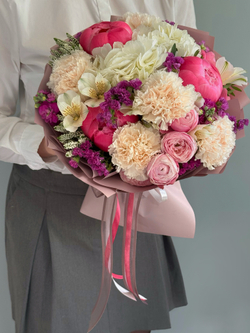 Букет «Клубничный пунш»