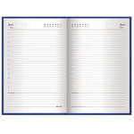 Ежедневник недатированный А5 (145х215 мм), бумвинил, 160 л., BRAUBERG, синий, 123327