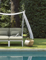 Модуль правый/левый пластиковый с подушками Nardi Komodo Elemento Terminale DS/SX, белый, джунгли