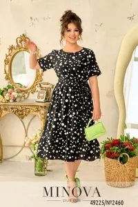 Платье 2460-черный Minova