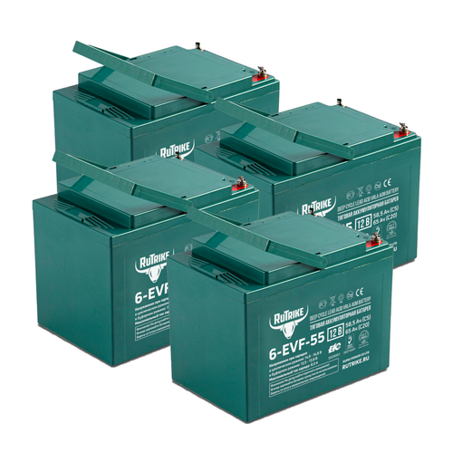 Комплект аккумуляторов RuTrike 6-EVF-55 48V58.5AH (AGM)