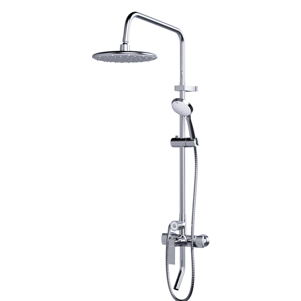 Душевая система 40к ML2418 излив лейка 5 позиций +лейка "Тропический душ" ХРОМ