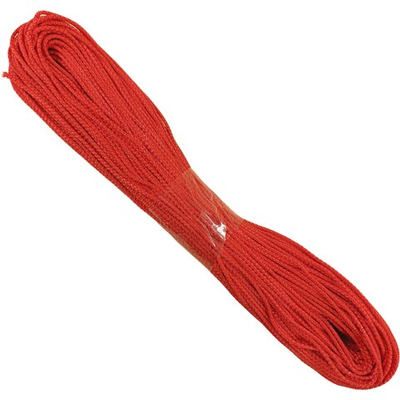 Шнур хозяйственный(рыбацкий), красный 4мм 100м