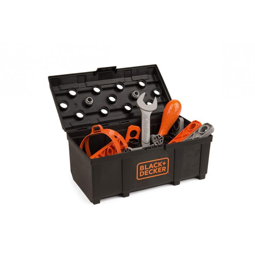 Smoby - Грузовик с чемоданом, инструментами и краном Black & Decker 360175