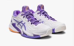 ASICS, COURT FF 3 CLAY, , WHITE/AMETHYST, WOMEN, US 6 /EUR 37 /UK 4 /СМ 23