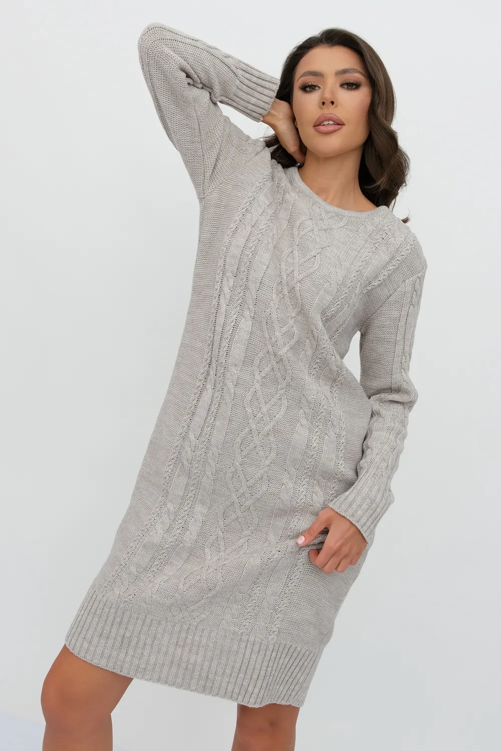 Платье С 1931/серо-бежевый