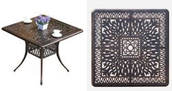 Стол из литого алюминия Феникс(Fenix)